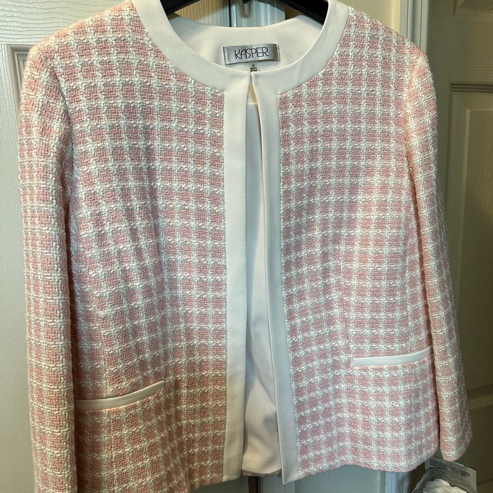 NWT Kasper Tweed Jacket Sz 18